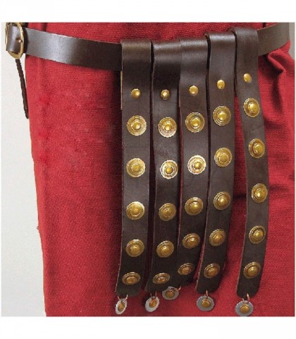 ROMAN BELT WITH HANGING LEATHER STRIPS